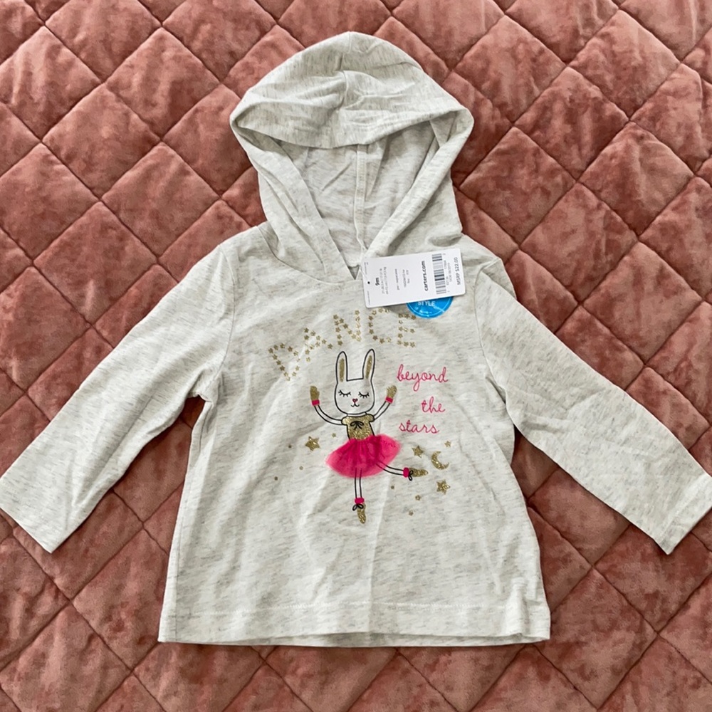 Baby girl hooded shirt